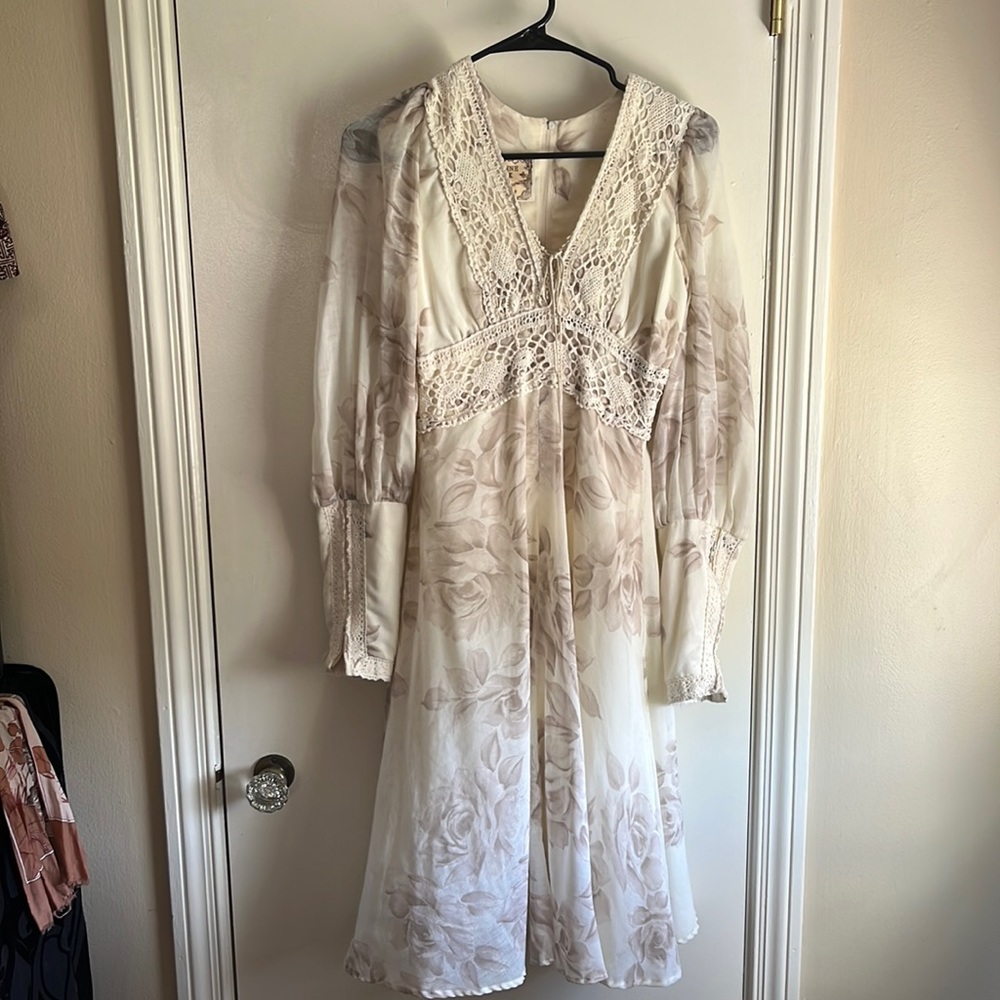 Vintage Gunne Sax Empire Prairie Dress XS S